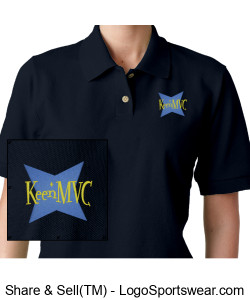 KeenMVC Logo Ladies' Polo (Navy) Design Zoom
